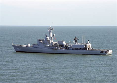 A Port Side View Of The Netherlands Navy Karel Doorman Class Frigate