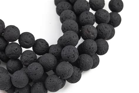 Natural Lava Rocks Diffuser Oil Round Beads Lava Beads For Etsy