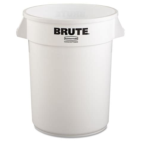 Rubbermaid Commercial Products Brute 32-Gallon White Plastic Touchless ...