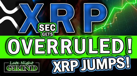 MAJOR XRP RIPPLE UPDATE SEC OVERRULED By Judge XRP Price JUMPS YouTube