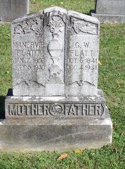 Mary Manerva Whitefield Flatt M Morial Find A Grave