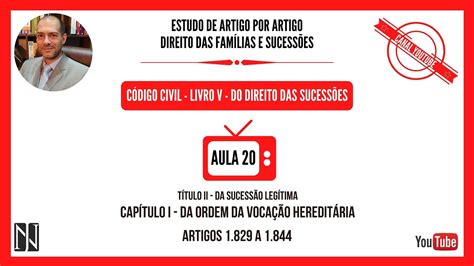 Aula 20 Da Ordem Da VocaÇÃo HereditÁria Youtube