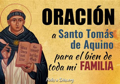 Oraci N A Santo Tom S De Aquino Para El Bien De Toda La Familia