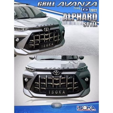 Grill Depan Avanzaveloz 2022 Tipe G Alphard Style Lazada Indonesia