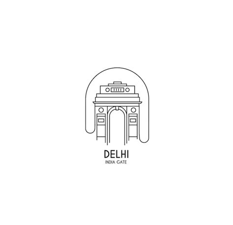 Premium Vector India Gate At New Delhi S Triumphal Arch And War