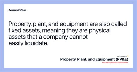 Property Plant And Equipment Ppande Awesomefintech Blog