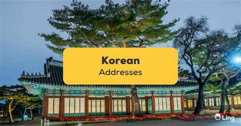 Korean Addresses: 6 Important Guides - ling-app.com