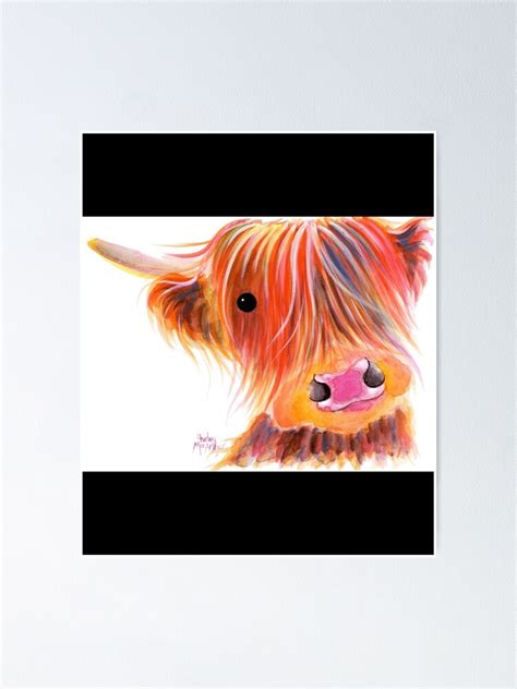 Scottish Highland Cow Print Sweet Satsuma By Shirley Macarthur