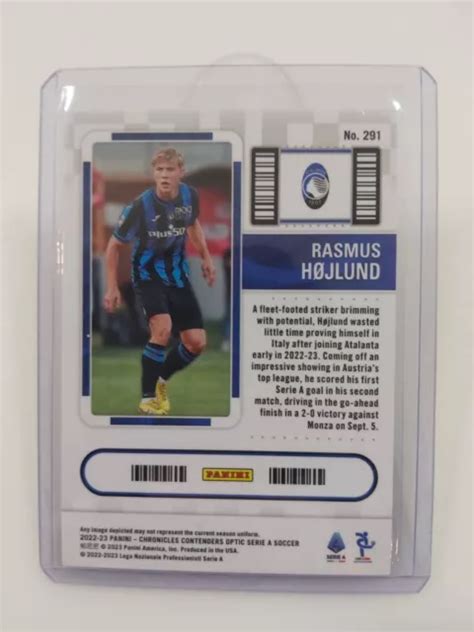 2022 23 Panini Chronicles Contenders Optic Serie A Rasmus Hojlund