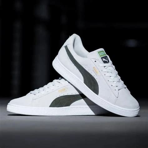 Jual Puma Suede Cream Olive Green Shopee Indonesia