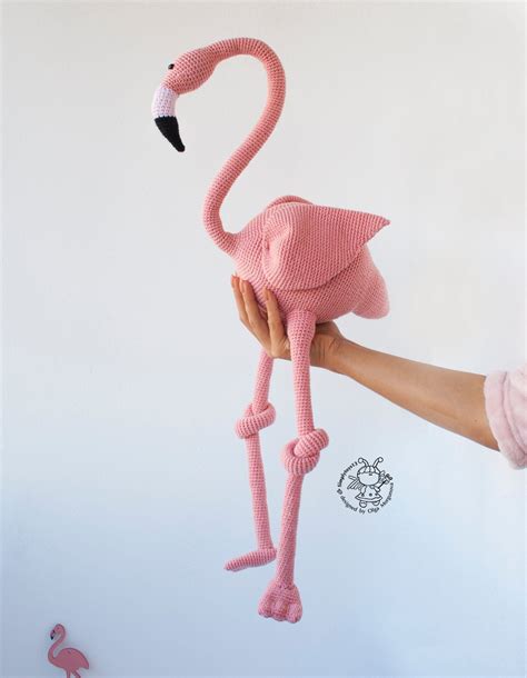 Big Flamingo Crochet Pink Flamingo Toy Crochet Pattern Amigurumi