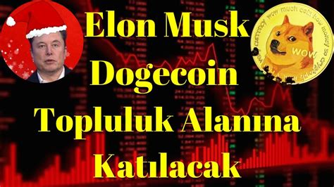 Kripto Sesli Haber Elon Musk Dogecoin Topluluk Alanına Katılacak