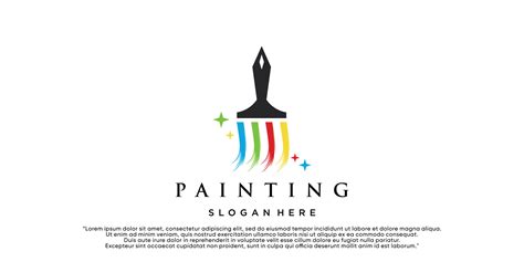 Painting logo design renovation icon, painting home services icon,full ...