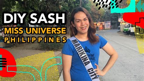 DIY MISS UNIVERSE SASH