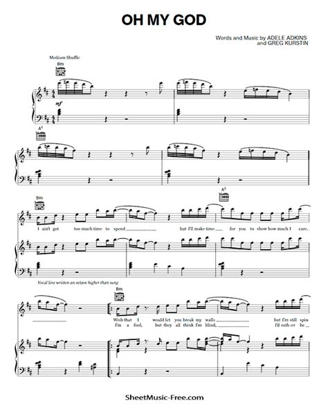 Kaiser Chiefs Oh My God Sheet Music Notes, Chords Download Printable ...