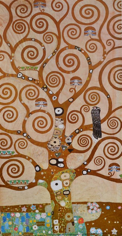 Gustav Klimt Tree of life el árbol de la vida cartel original