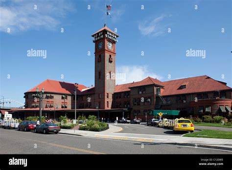 Portland Union Station Railway Station Portland Oregon Usa Stock