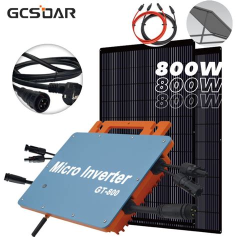 Gcsoar Home Solar Energy Panel Mounting System Balcony Kit On Grid