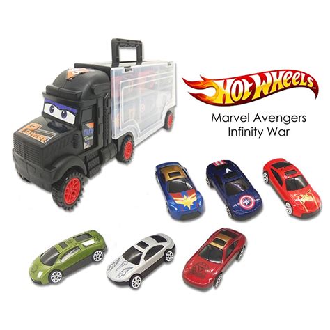 In Truck Car Marvel Avengers Super Hero Truck Hot Wheels Car Big Truck Mini