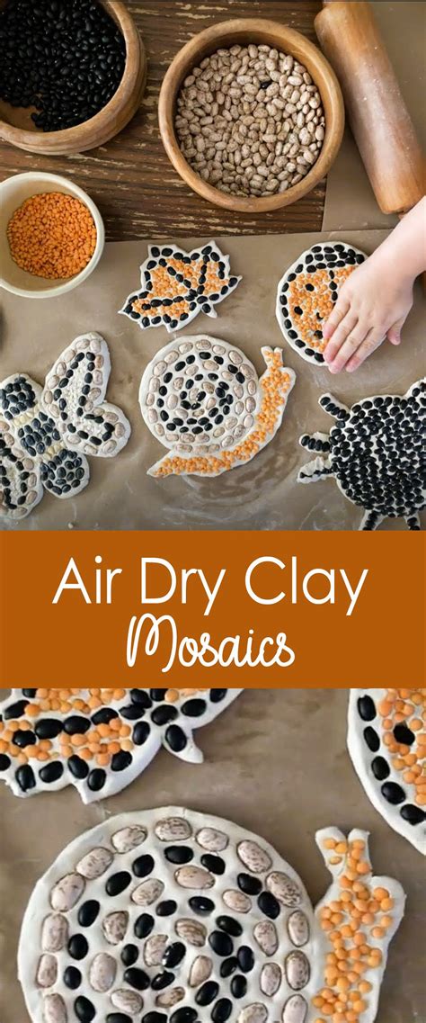 Air Dry Clay Seed Mosaic Craft Artofit