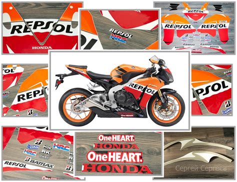 Set Stickers For Honda Cbr Rr Repsol Etsy