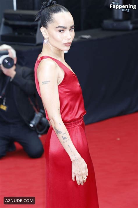Zoe Kravitz Sexy Flashes Her Hot Tits At Blink Twice Premiere In London AZNude