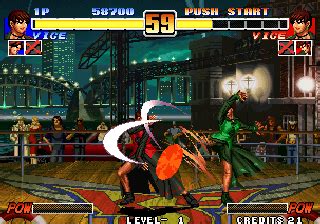 Screenshot of The King of Fighters '96 (Arcade, 1996) - MobyGames