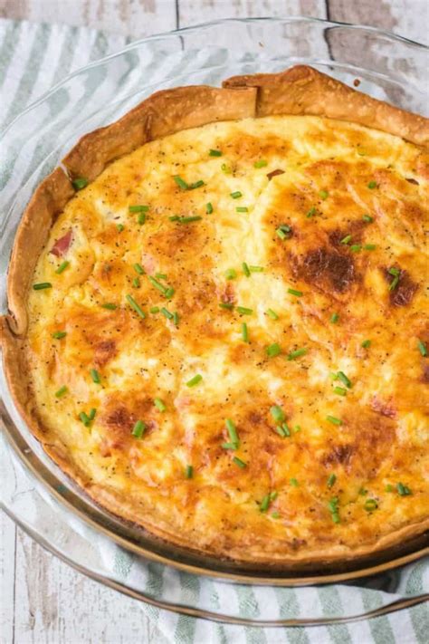 Easy Ham And Cheese Quiche • Bread Booze Bacon