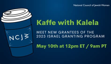 National Council Of Jewish Women Kaffe With Kalela Meet IGP 2023