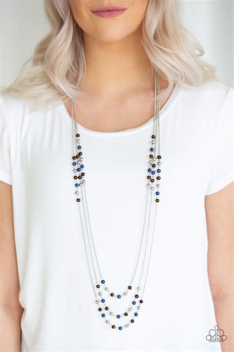 Seasonal Sensation Blue Paparazzi Necklace Jewelryblingthing