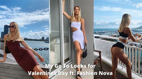 Fashion Nova Valentines Day Try On Haul Dresses Lingerie YouTube
