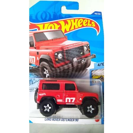 Hot Wheels Land Rover Defender Vermelha Shopee Brasil