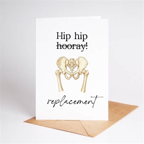 Hip Surgery Card Funny Get Well Card Hip Replacement Card Hip Surgery