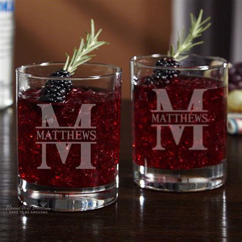 Oakmont Personalized Cocktail Glasses Set Of 2 Etsy