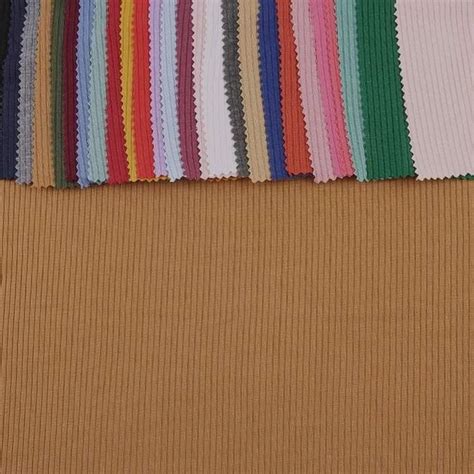 Cotton Rib 2x1 Knitted Fabric Plain Solids Multicolour At Rs 400 Kg