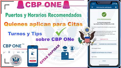 🚨cbp One Puertos Y Horarios Recomendados Quienes Aplican Para Citas