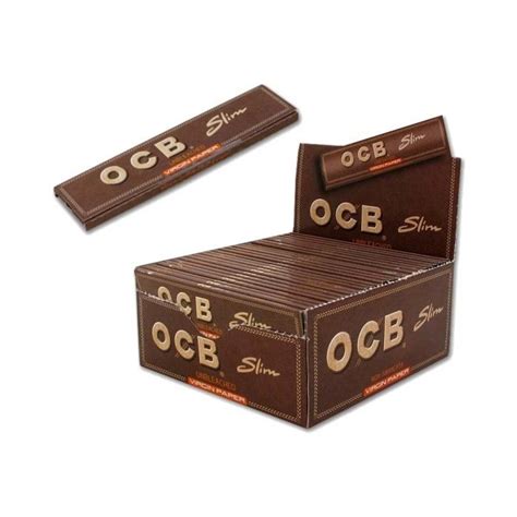 Ocb King Size Slim Unbleached Virgin Smoking Paper For Sale London Online