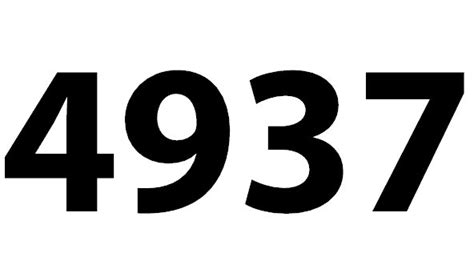 Zahl 4937