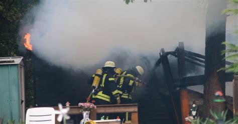 Feuer In Neunkirchen Gartenhaus In Schrebergartenanlage Brennt