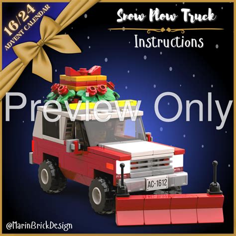 LEGO MOC Lego Christmas SnowBlower Snow Plow Truck MOC - Winter village ...