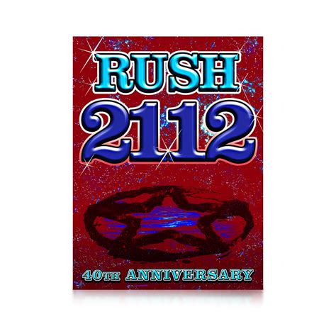 Rush 2112 40th Special Edition Litho Shop The Rush Backstage Official