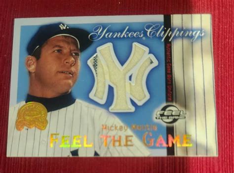 1999 Fleer Great Of The Game Mickey Mantke Jersey Blowout Cards Forums