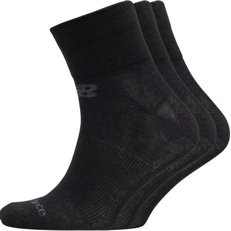 Buy New Balance Quarter Socks Black