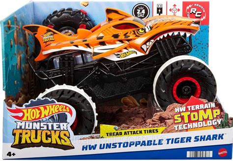 Hot Wheels Rc Monster Trucks Tiger Shark Hgv