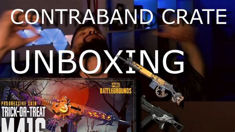 NEW Trick Or Treat M4 Big Contraband CRATE Opening PUBG YouTube