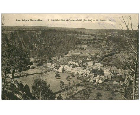 Carte Postale Ancienne 72 SAINT LEONARD DES BOIS Un Beau Coin Cartes