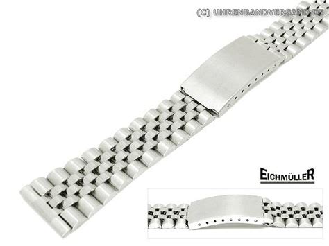 Watch Band Mm Stainless Steel Jubilee Style