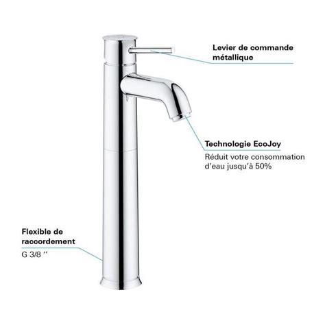 Grohe Mitigeur Monocommande Vasque A Poser Taille Xl