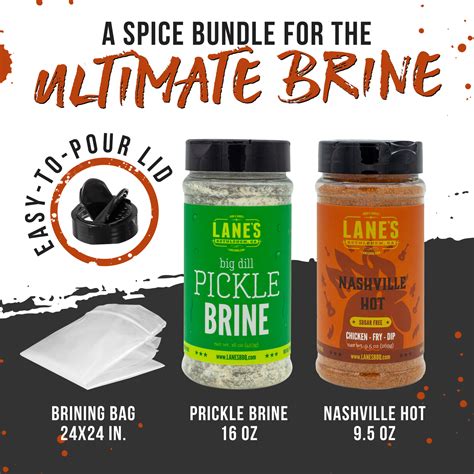 Big Dill Pickle + Nashville Hot Brining Kit (w/ Brining Bag)