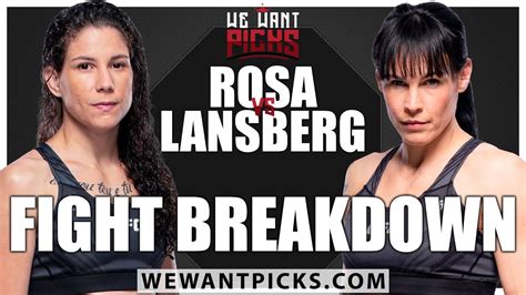 Ufc 280 Lina Lansberg Vs Karol Rosa Prediction Bets And Dfs Youtube